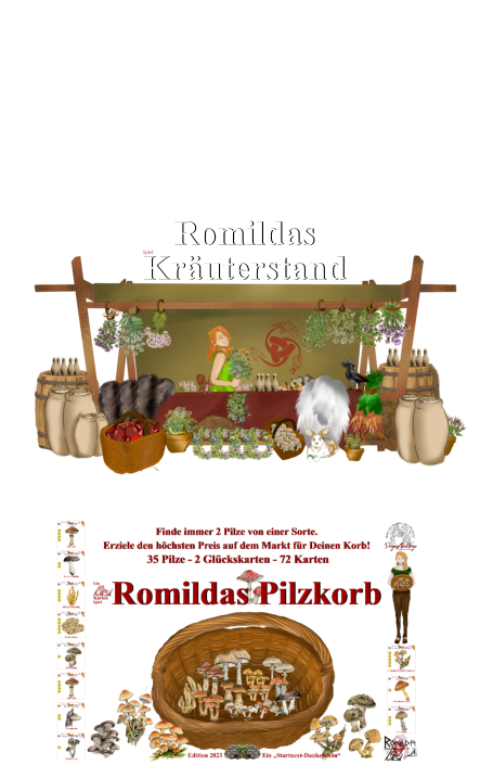 DIE HÖHLE DER LÖWEN Die VOX Gründer Show Die Romilda-Visi Kartenspiele in Ein Karten- und Würfelspiel für die ganze Familie Ein Gedächtnis-Spiel für die ganze Familie Romildas Kräuterstand Romildas Kräuterstand Spiel Spiel Ein Karten